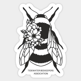 Tidewater Beekeepers Association Bee w/Flower Sticker